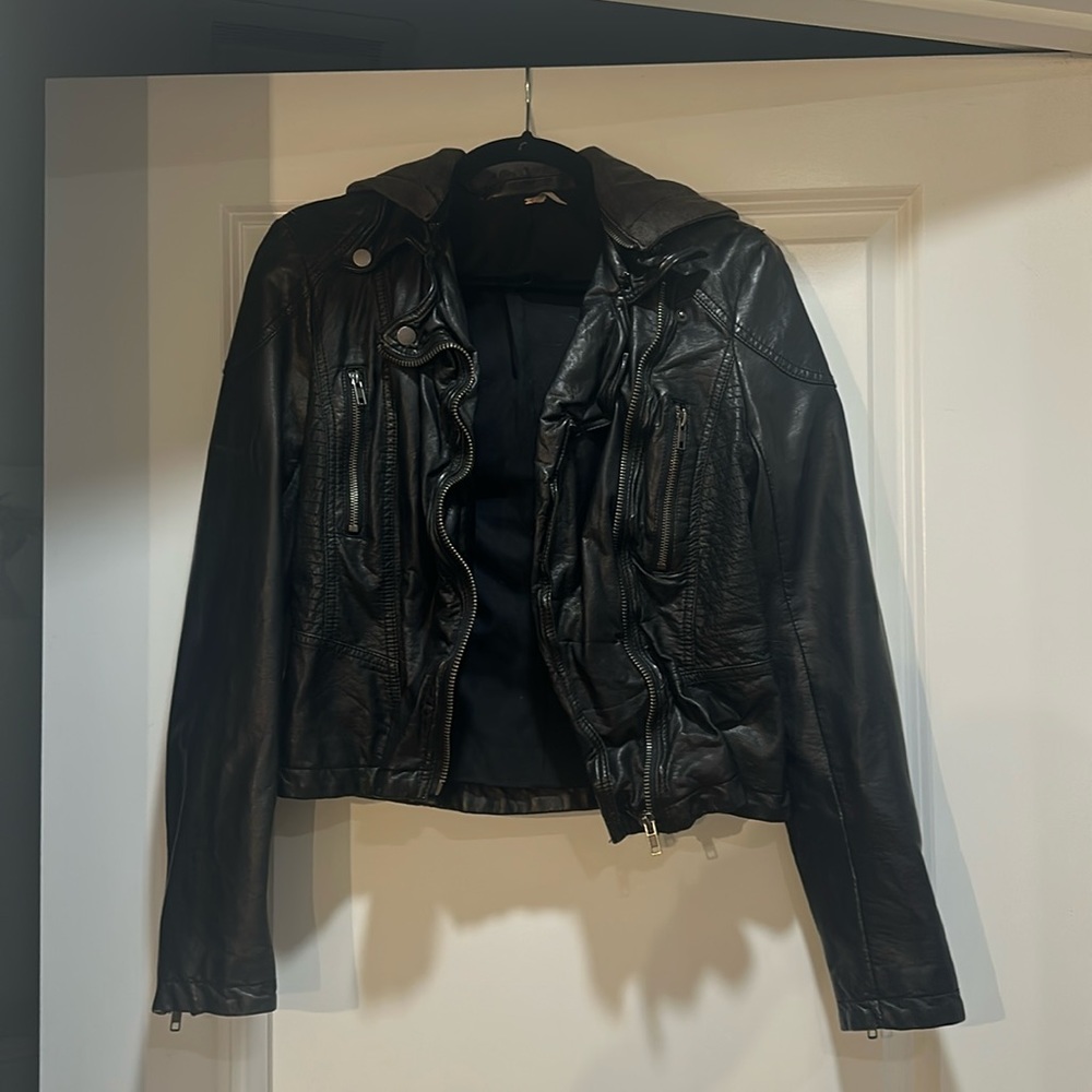 Free People Leather Coat